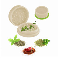 Thumbnail for GrindX Herb & Spice Grinder Plastic Glow-Green - Oregano Mint & Chili Pepper 2-Piece 2.2-Inch Made In The USA.