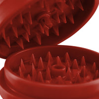 Thumbnail for GrindX Herb & Spice Grinder Plastic Red Press-Lock System 2-Piece 2.2-Inch Made In The USA.