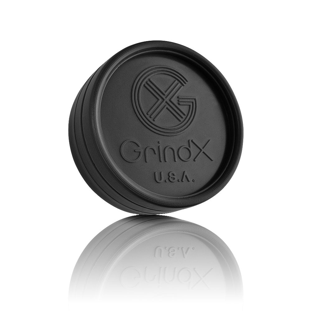 GrindX Herb & Spice Grinder Plastic Black Front 2-Piece 2.2-Inch Made In The USA.