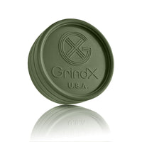 Thumbnail for GrindX Herb & Spice Grinder Plastic Green Front 2-Piece 2.2-Inch Made In The USA.